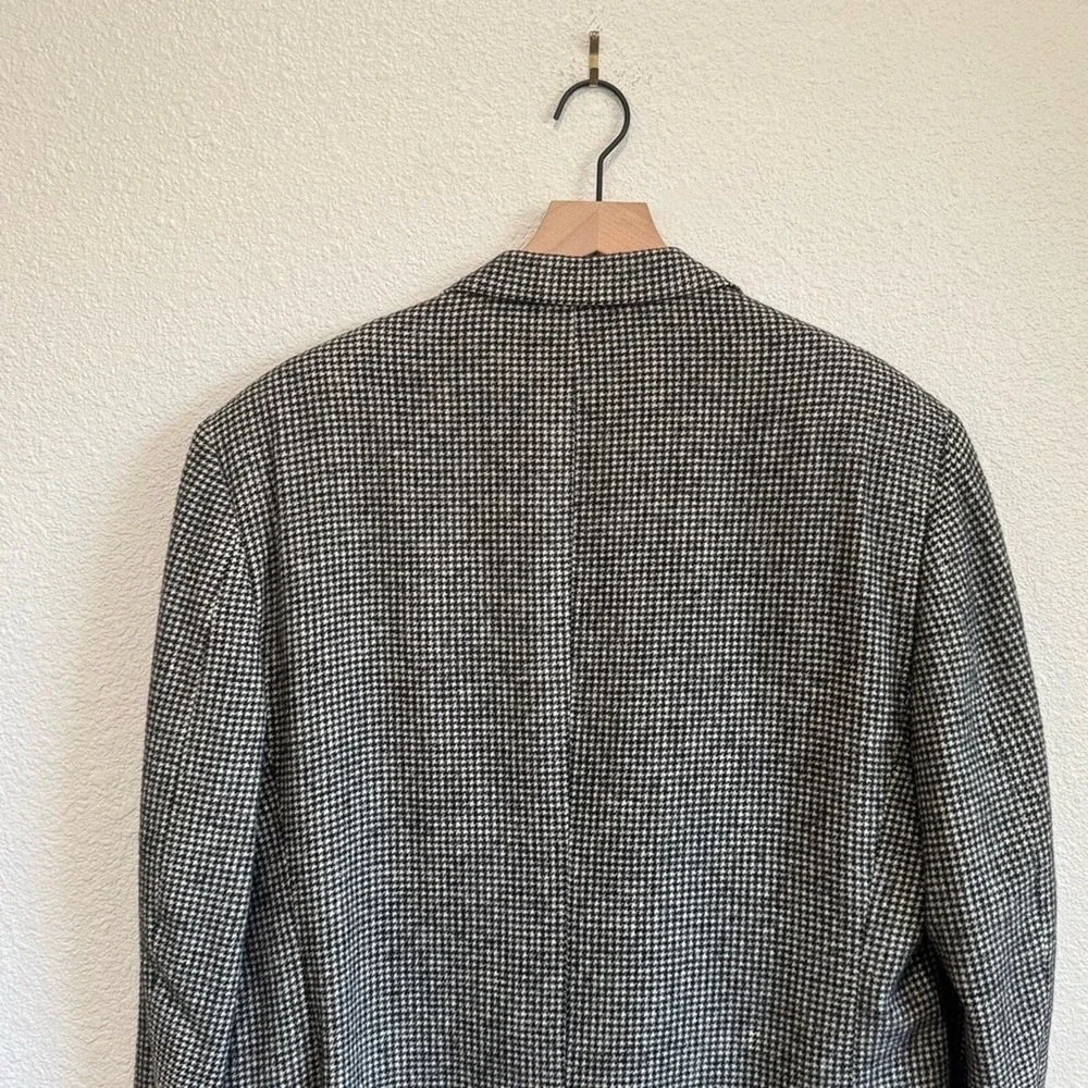 Brooks Brothers Mens 45R Blazer 100% Camel Hair Houndstooth‎ Sport Coat USA